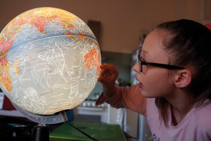 Atmosphere globe - dag nacht geographical globe - nr-0331h2nd-nl
