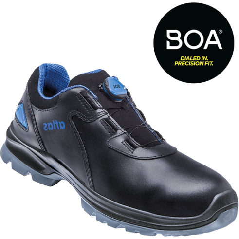 Atlas werkschoen sl 9645 xp 2.0 boa laag s3 | zwart blauw | maat 38 - 00.012.104.38