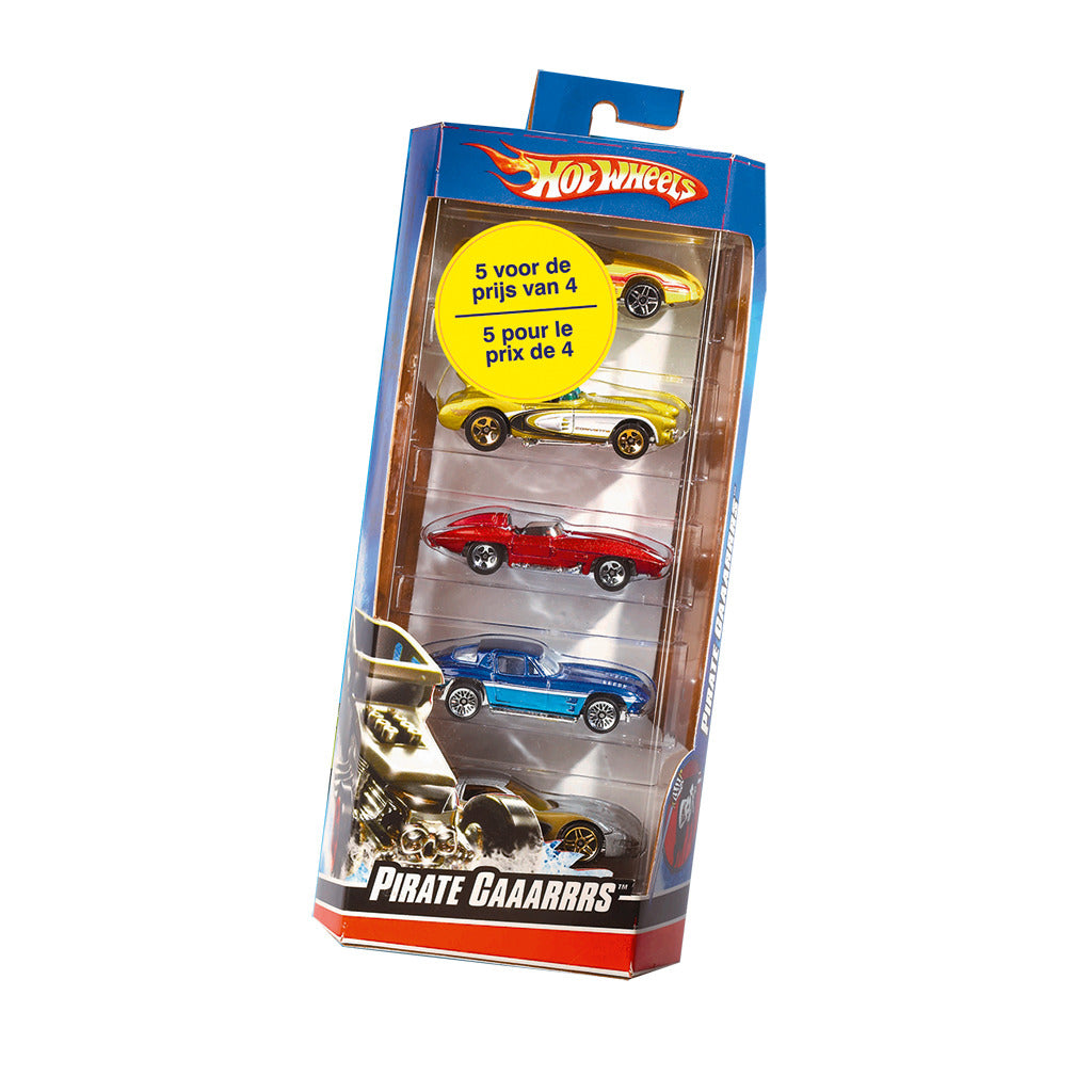 Hot wheels diecast 5 pak autoset