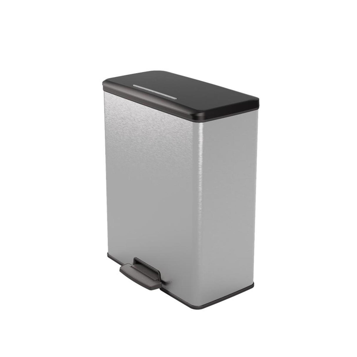 Curver decobin pedaalemmer 65l zilver metallic