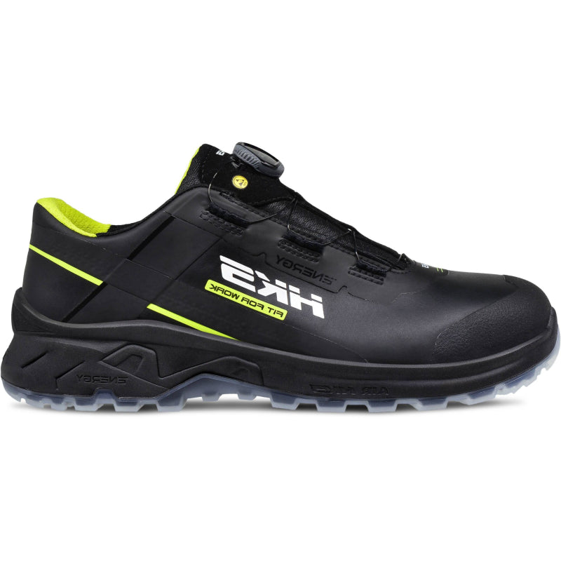 Hks werkschoen airguard neon black boa s3l laag | zwart | maat 38 - 4040005668382
