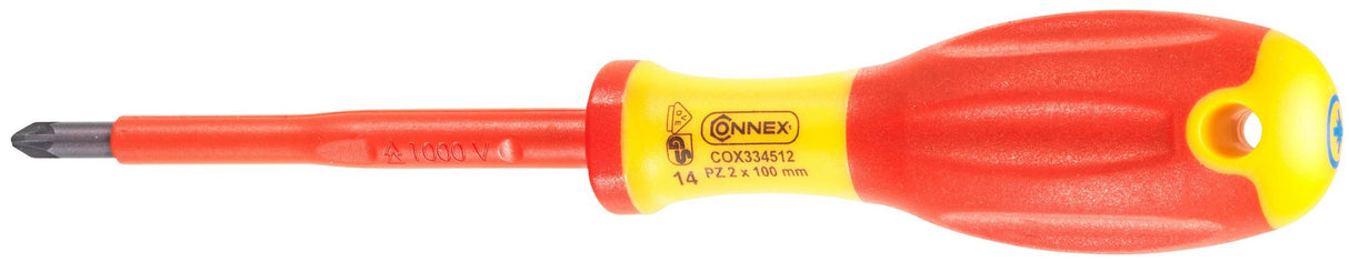Connex producten schroevendraaier kruis pz2 100mm geisoleerd 1kv 1c