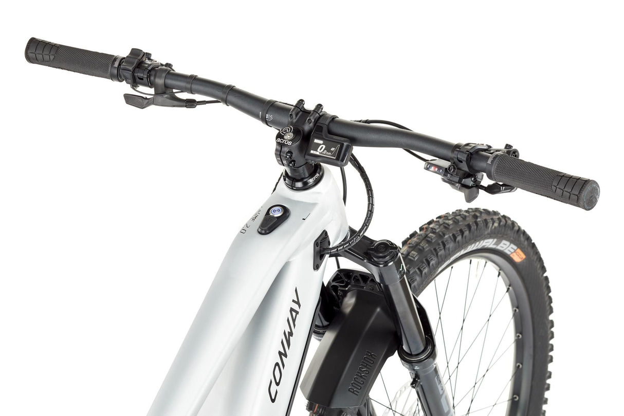Conway elektrische mtb full-suspension ewme 2.0 (#1) ebike conw. ewme 2.0 se 29 41 10sp full sus. sil.