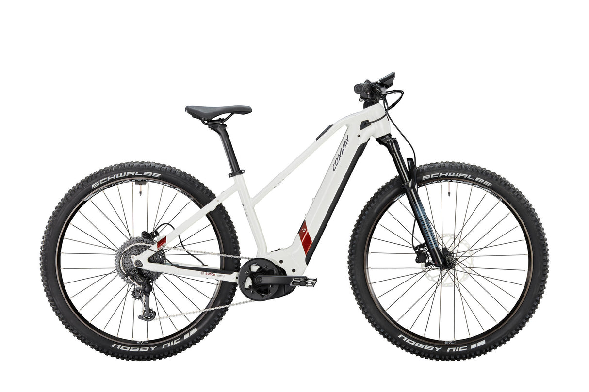 Conway elektrische mtb hardtail cairon s 8.0 mod. 23 ebike conw.cairon s 8.0 29 45 trap.11sp white cop