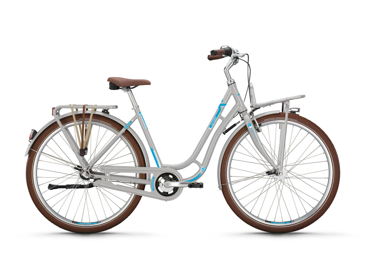 Victoria stadsfiets antiqa 7 mod. 24 bike vict.antiqa 7 28 45 nost. 7sp beetle white