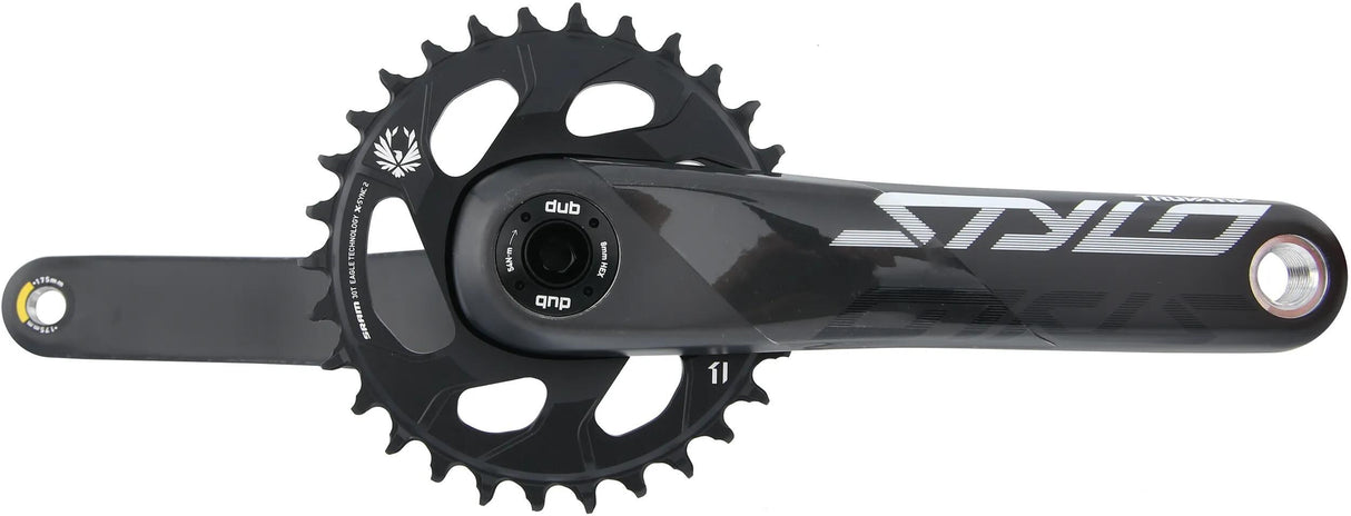 Truvativ crankstel stylo carbon eagle crank set stylo car.eagle 30t.dub fatbike