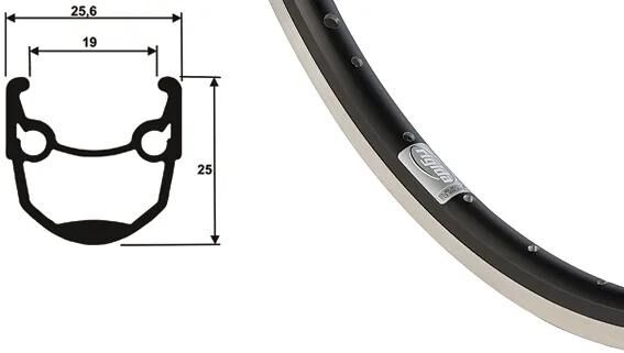 Contec voorwiel andra 10 + shimano hb-qc400 fr.wheel 28 2,00 1,80 b