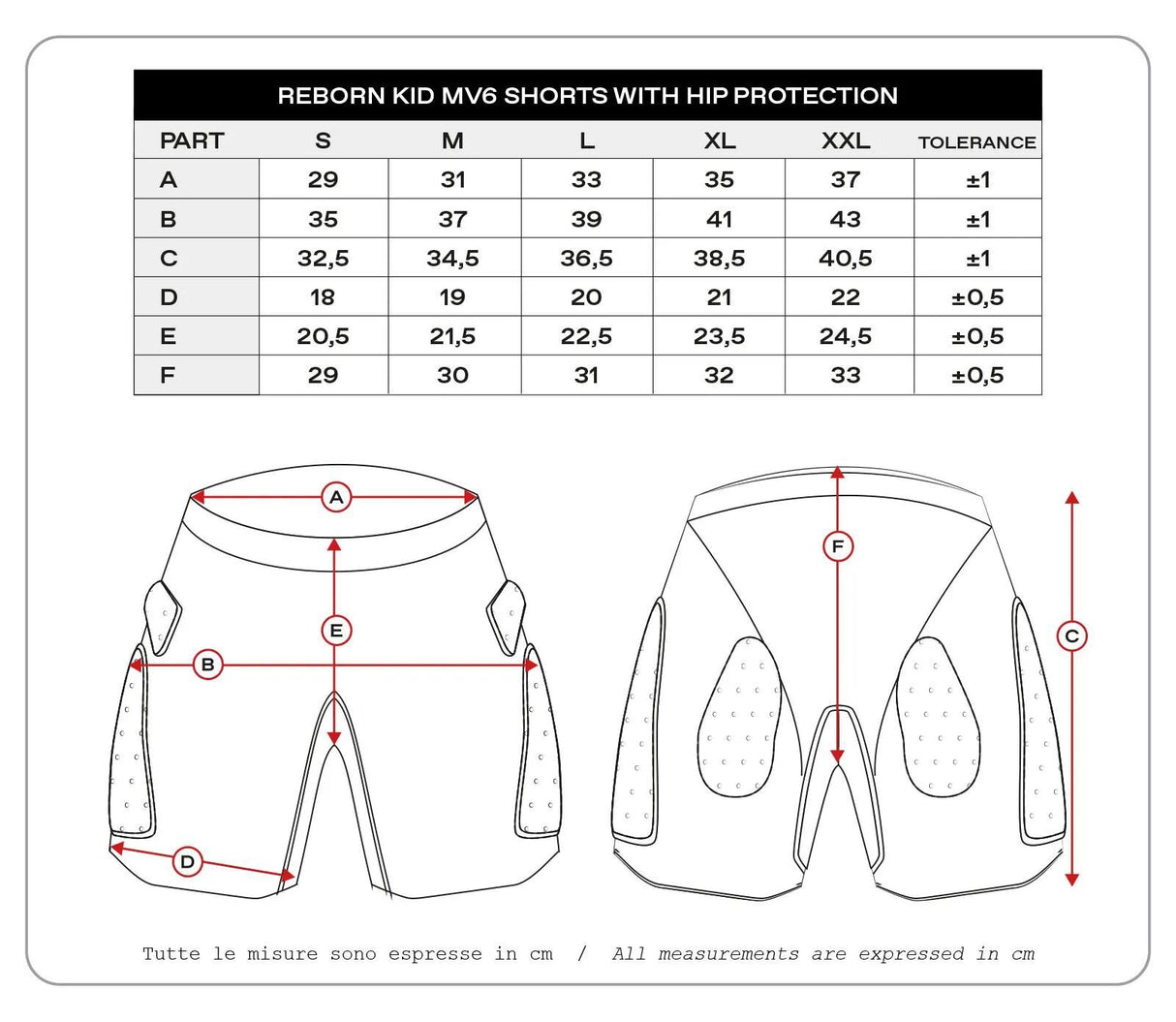 Ufo plast protektorenhose reborn mv6 children's protec. trouse reborn mv6 black gr. xl