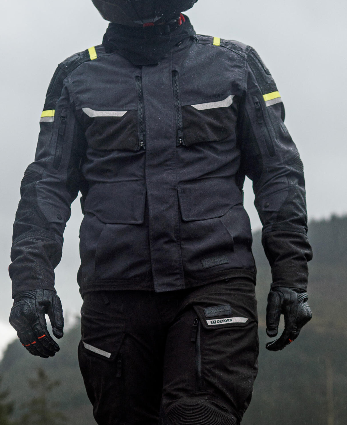 Oxford jas stormland jacket stormland gray sw neon yellow gr. x