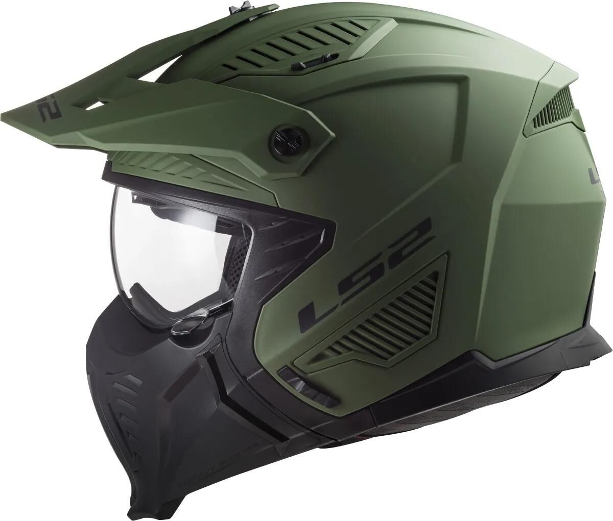 Ls2 modularhelm of606 drifter solid helmet drifter green matt gr. xl