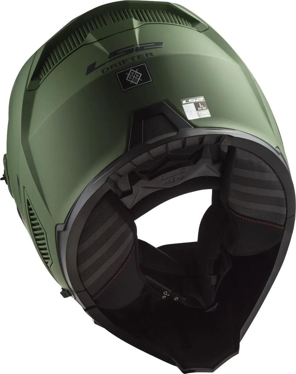 Ls2 modularhelm of606 drifter solid helmet drifter green matt gr. xl