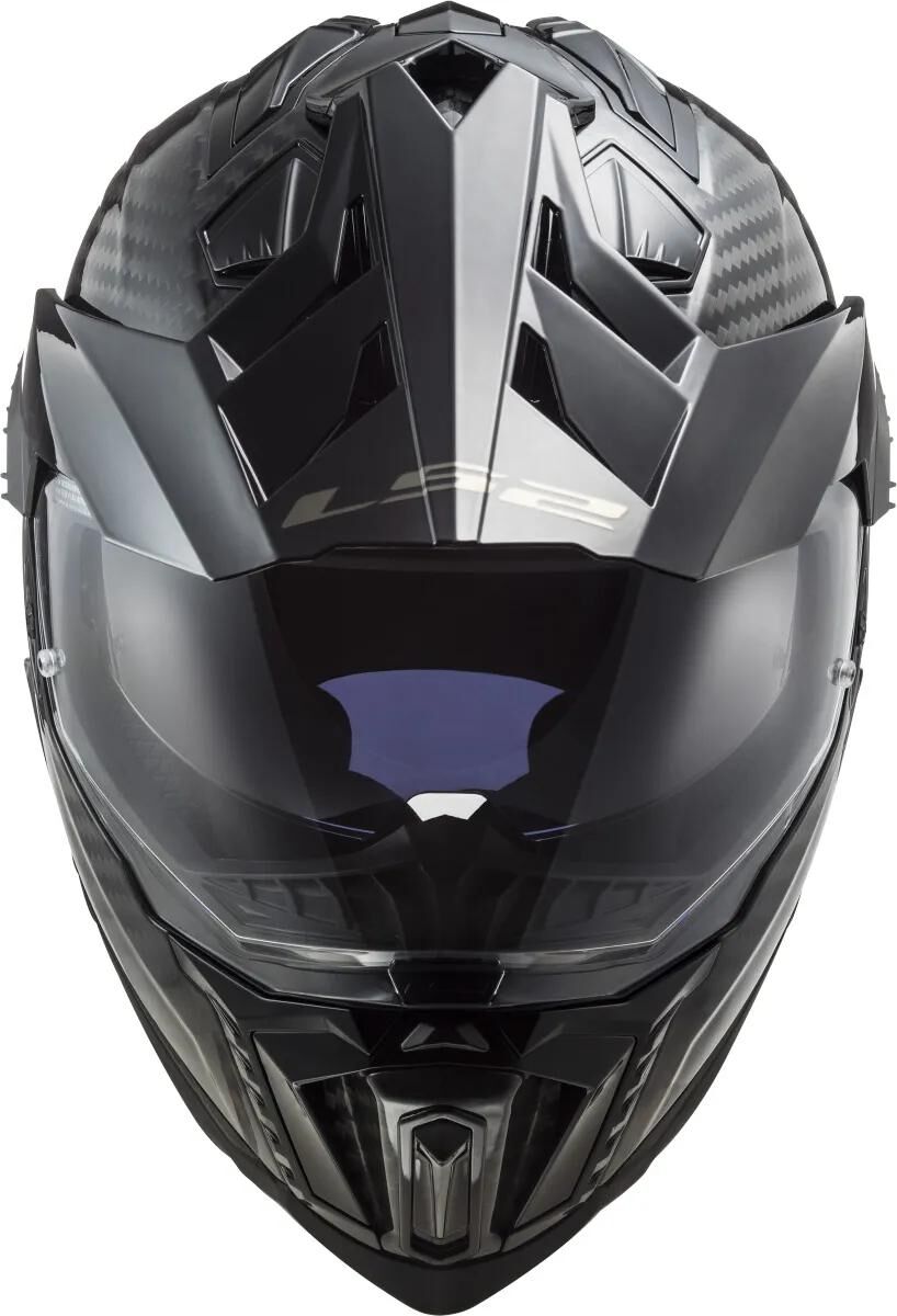 Ls2 endurohelm mx701 explorer carbon solid helmet explorer carbo black gr. xl