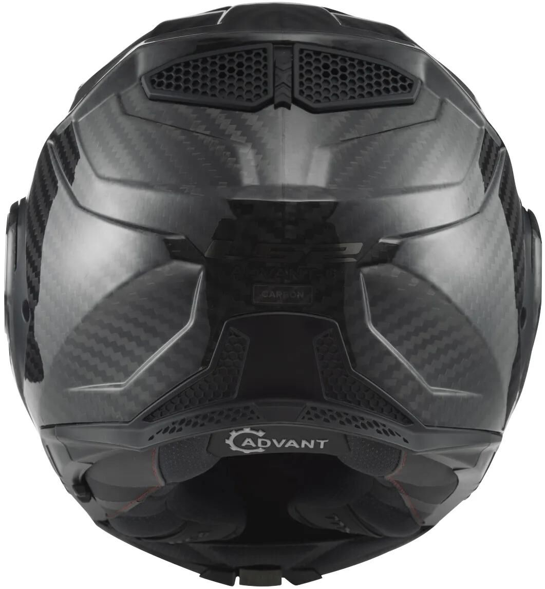 Ls2 opklaphelm ff901 advant x carbon solid helmet advant x carbo black gr. xxl