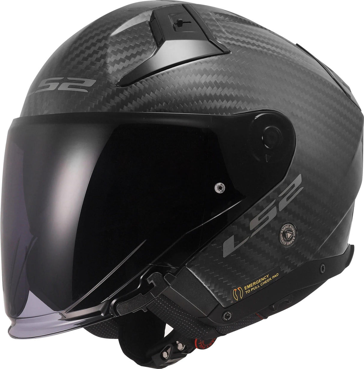 Ls2 jethelm of603 infinity ii carbon solid helmet of603 infinity ii matt carbon gr. m