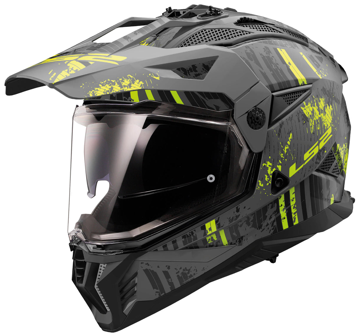 Ls2 endurohelm mx702 pioneer ii crazy helmet mx702 pioneer ii crazy m. sw ge gr. l