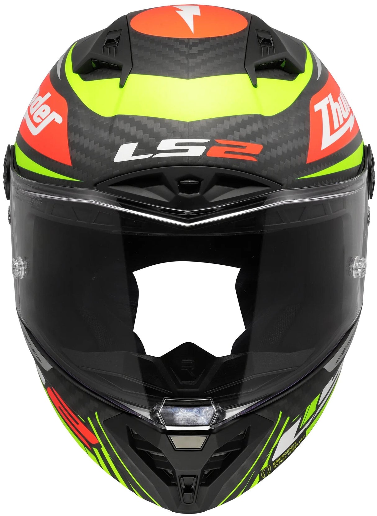 Ls2 integralhelm ff805 thunder carbon gp aero replica black helmet ff805 thunder gp aero replica sw. gr. s