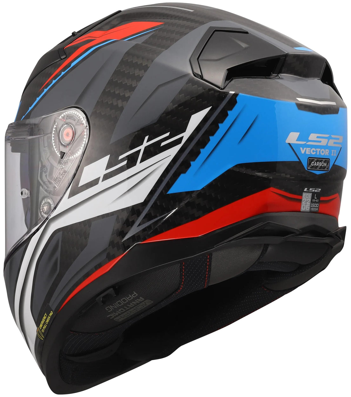 Ls2 integralhelm ff811 vector ii carbon savage helmet ff811 vector i c savage white bl red xl