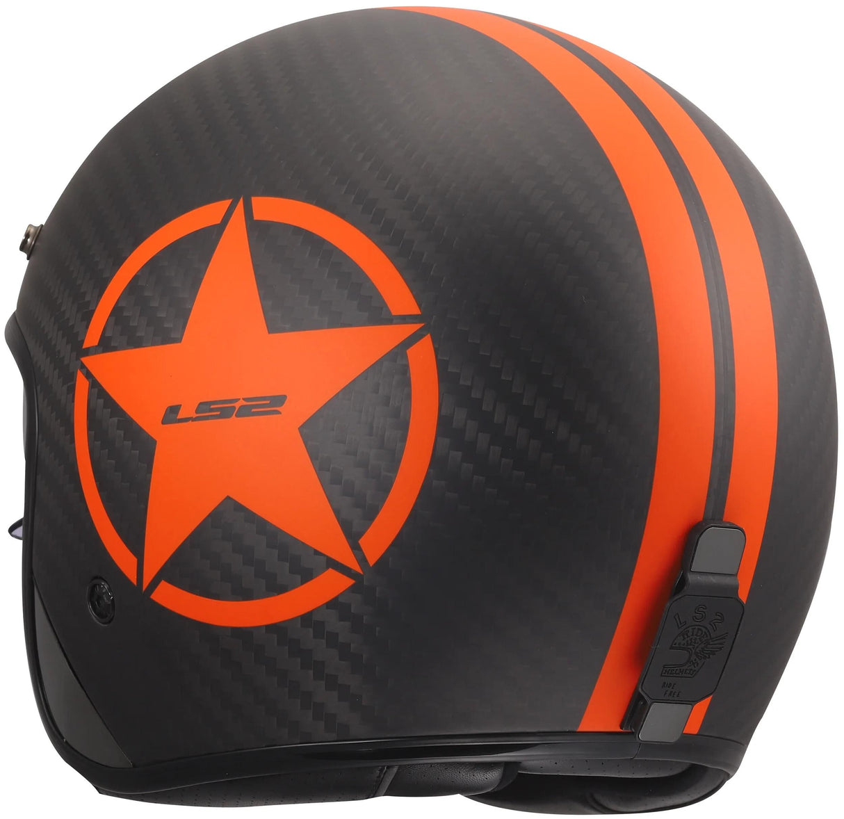 Ls2 jethelm of601 bob ii carbon star helmet of601 bob ii carbon star orange gr. xl