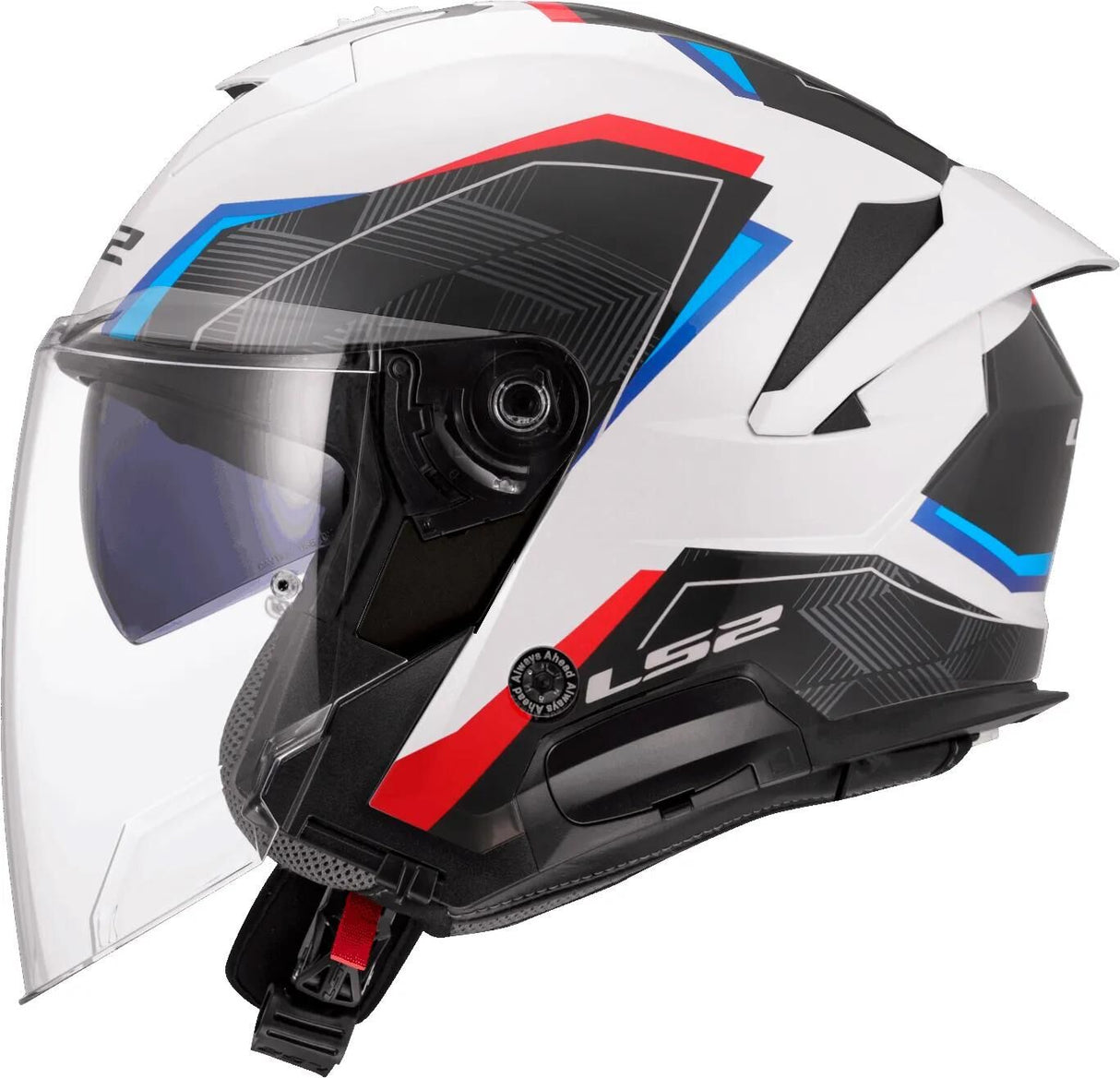 Ls2 jethelm of618 verso ii air helmets of618 verso i air white blue red gr. xl