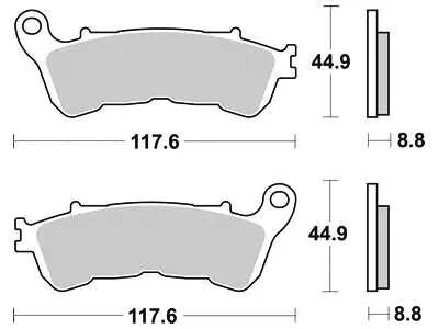 Trw remblokken mcb 776 brake pads org.perf. mcb 776