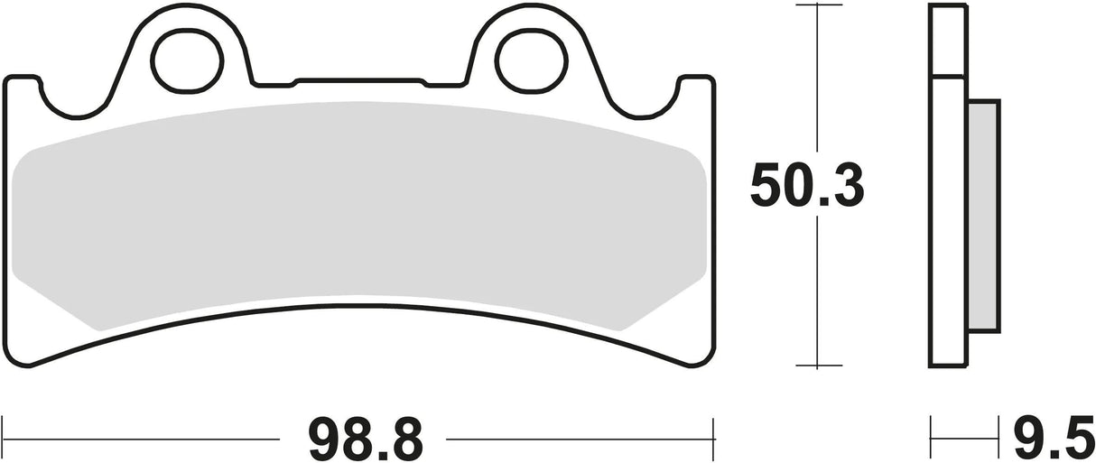 Trw remblokken mcb 656 brake pads sinter mcb 656 sv