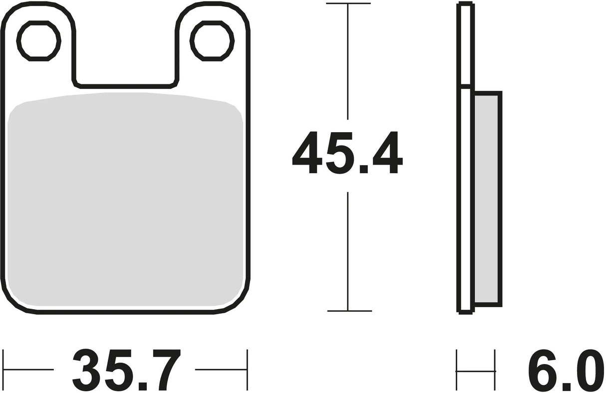 Trw remblokken mcb 535 brake pads organ. mcb 535 rq