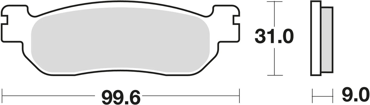 Trw remblokken mcb 699 brake pads sinter mcb699srm