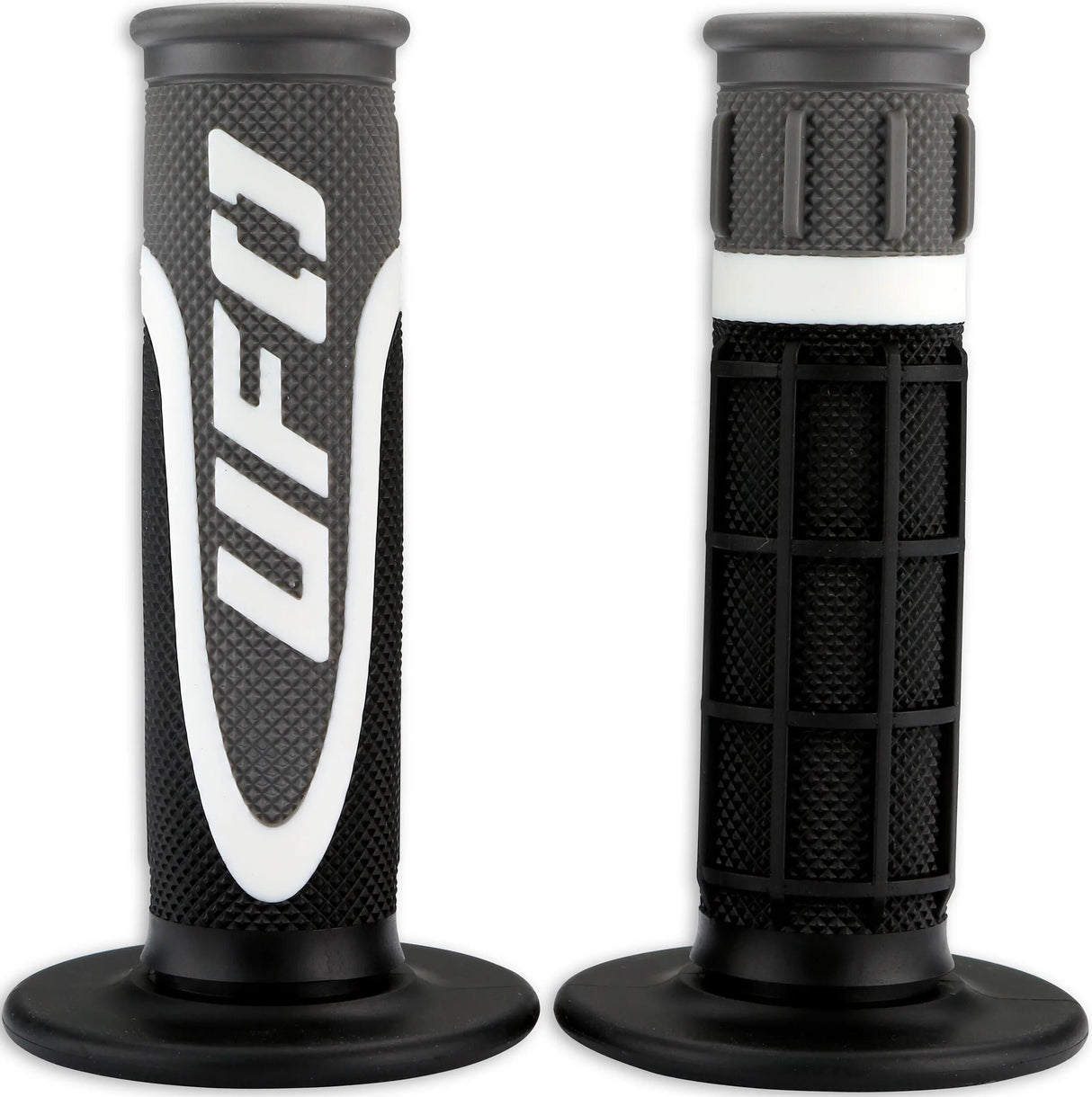 Ufo plast griffgummi axiom rubber grip pair ufo black white grey