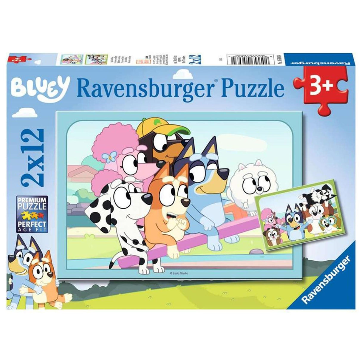 Ravensburger puzzel bluey 2x12 stukjes