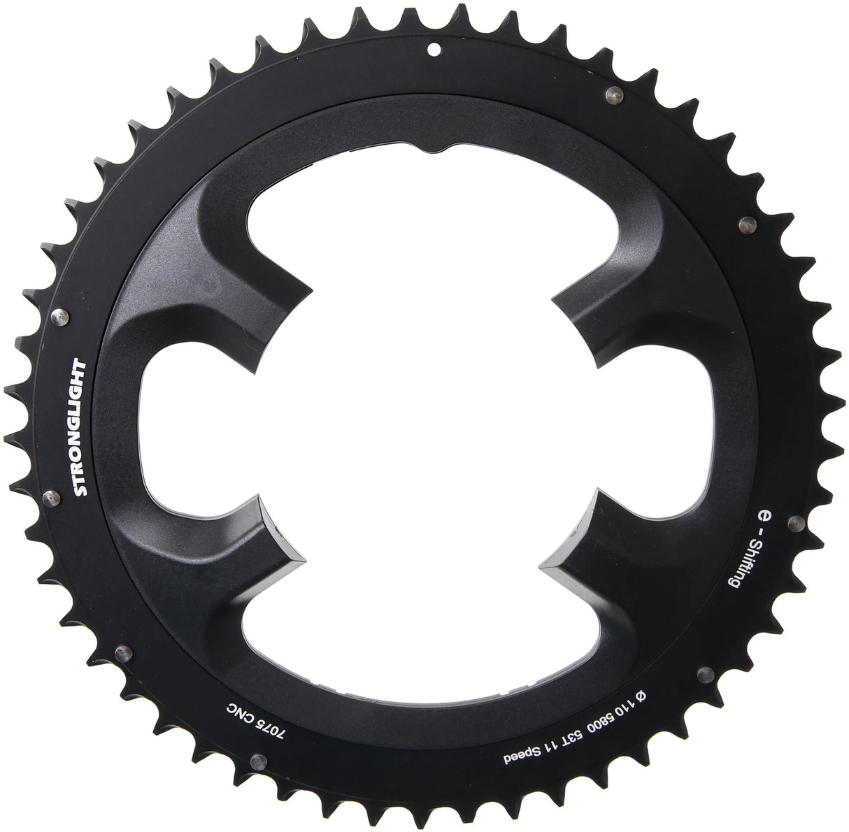 Stronglight kettingblad chain ring strongl. 53t outer alu black