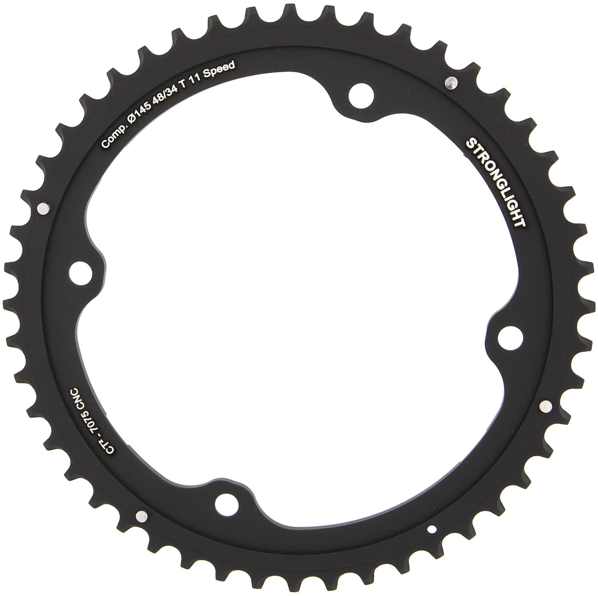 Stronglight kettingblad ct2 chain ring strongl. ct2 48t outer cer.-tefl.coat.
