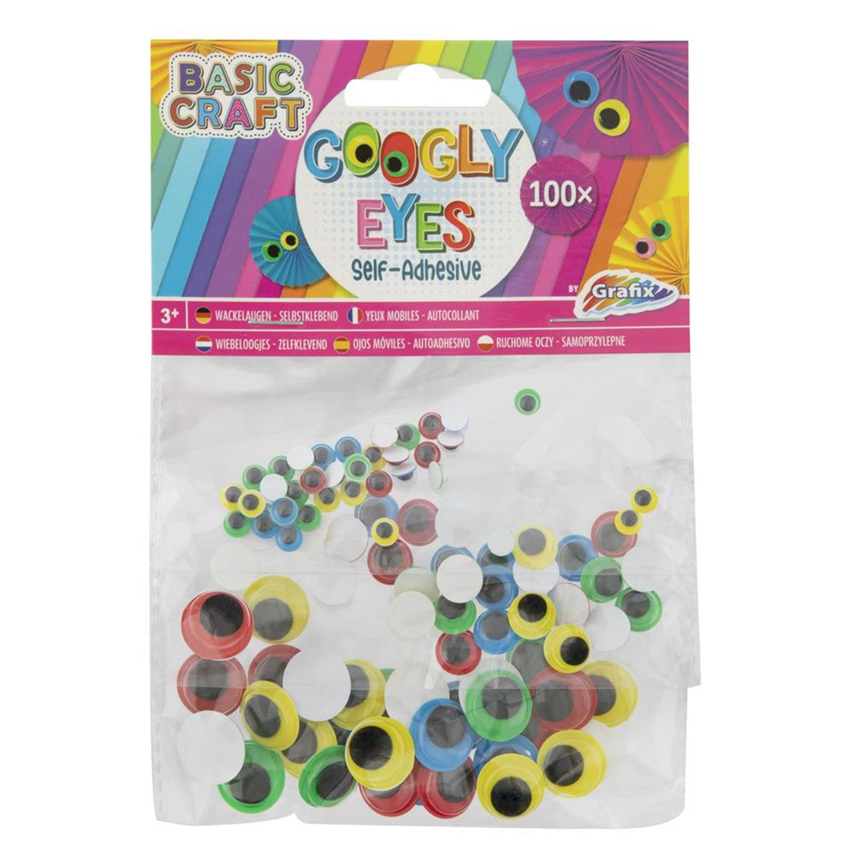 Grafix wiebel oogjes set a 100 stuks
