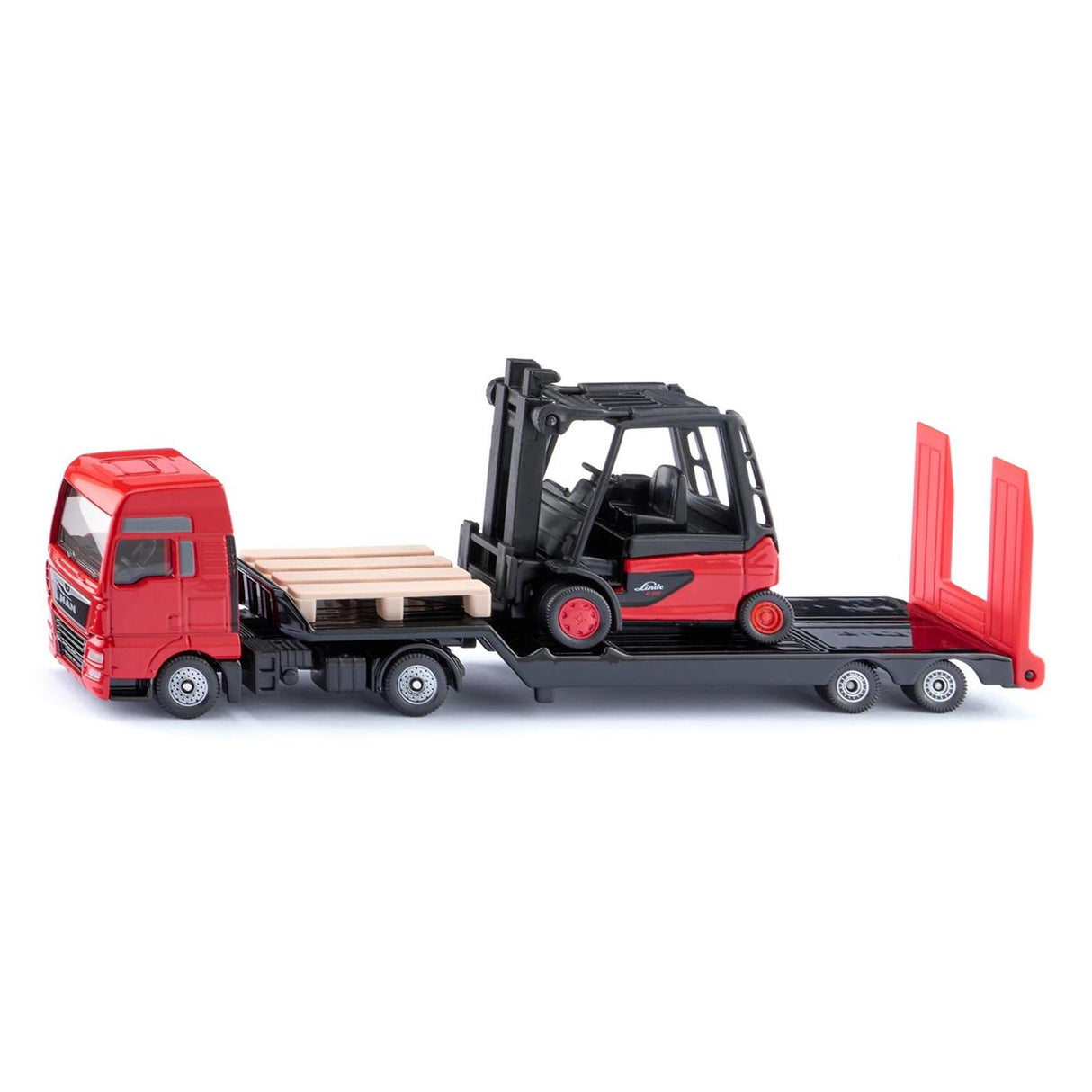 Siku man vrachtauto met linde vorkheftruck 1763