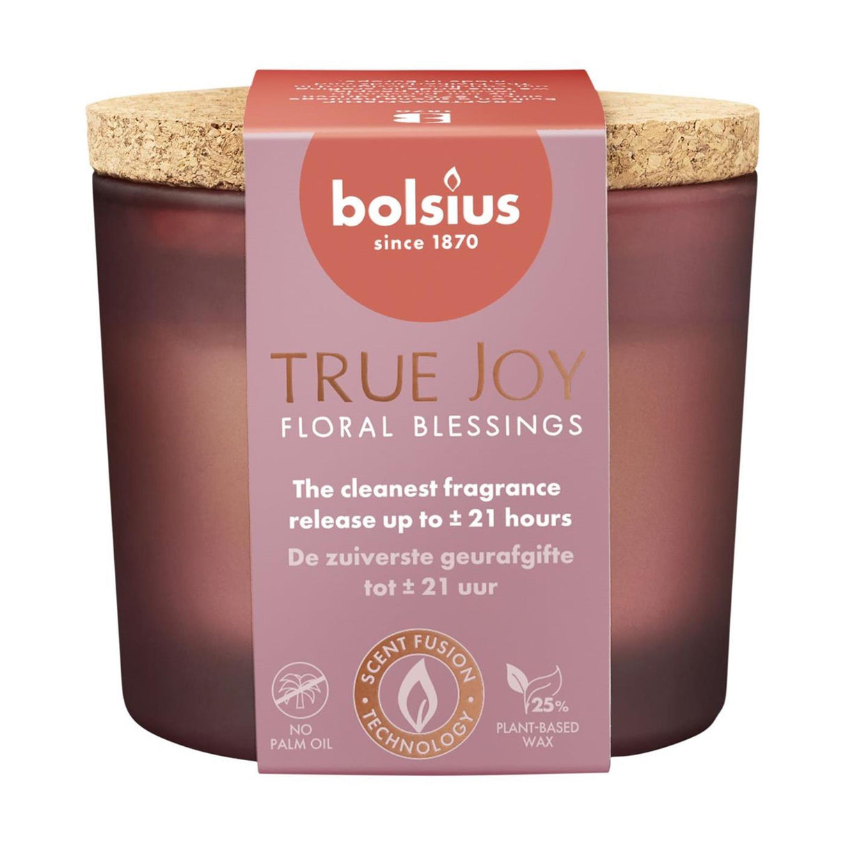 Bolsius geurglas + deksel 66 83 floral blessings