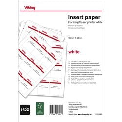 Badge insteekkaarten viking papier 60x90mm wit