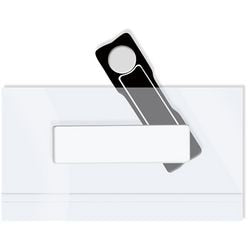 Naambadge viking magnetisch 42 x 76 mm transparant