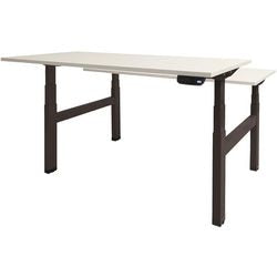 Zit-sta-bureau schaffenburg dextro plus duo t-voet kalk wit