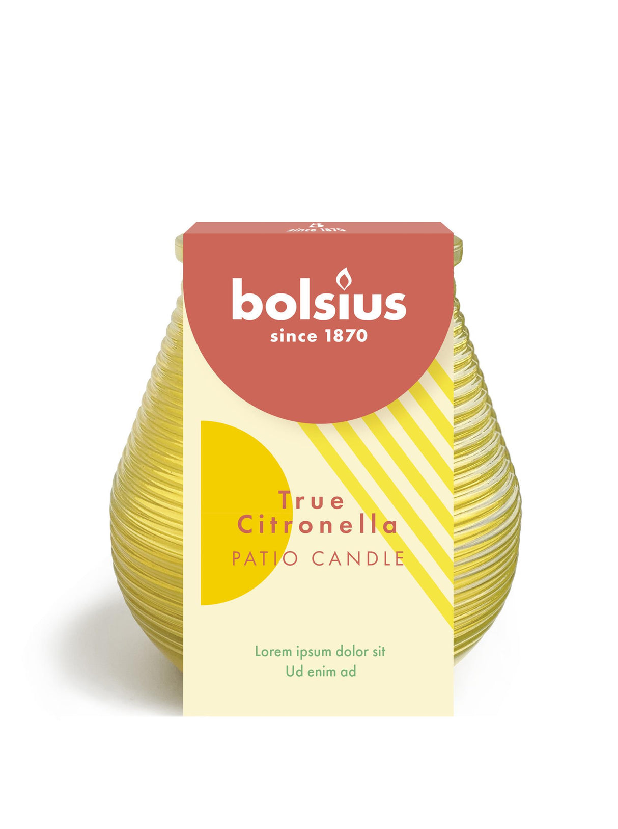 Bolsius true citronella patiolight glas ø9,1xh9,4cm