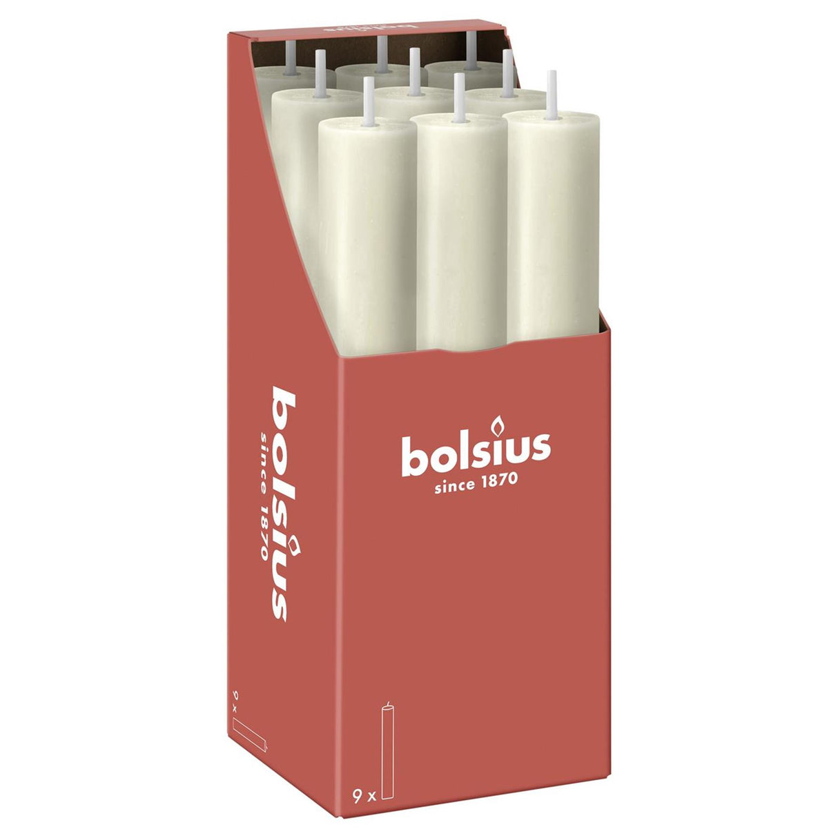 Bolsius tafelkaars xl 230 30 parel
