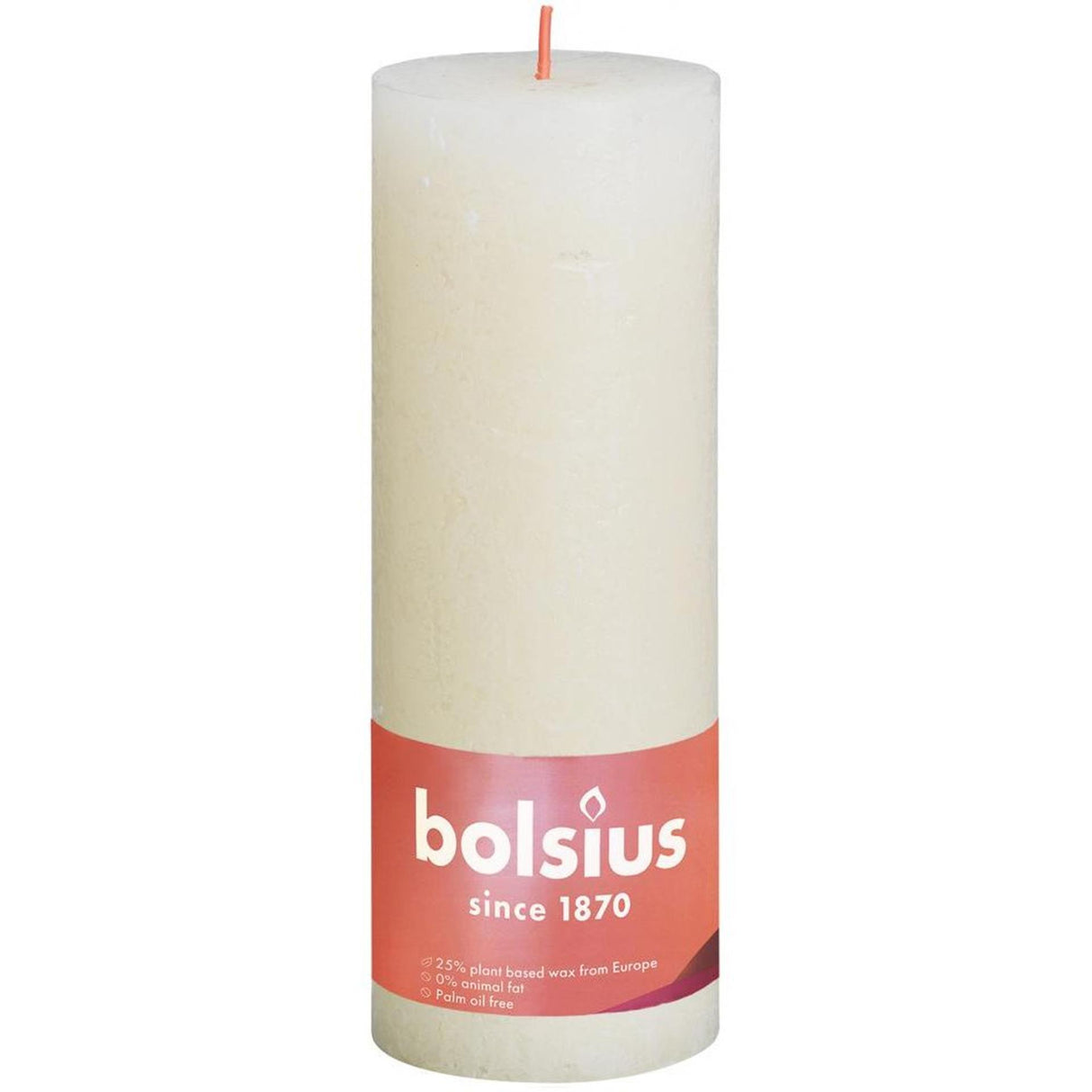 Bolsius shine collection rustiek stompkaars 190 68 soft pearl- zacht parel
