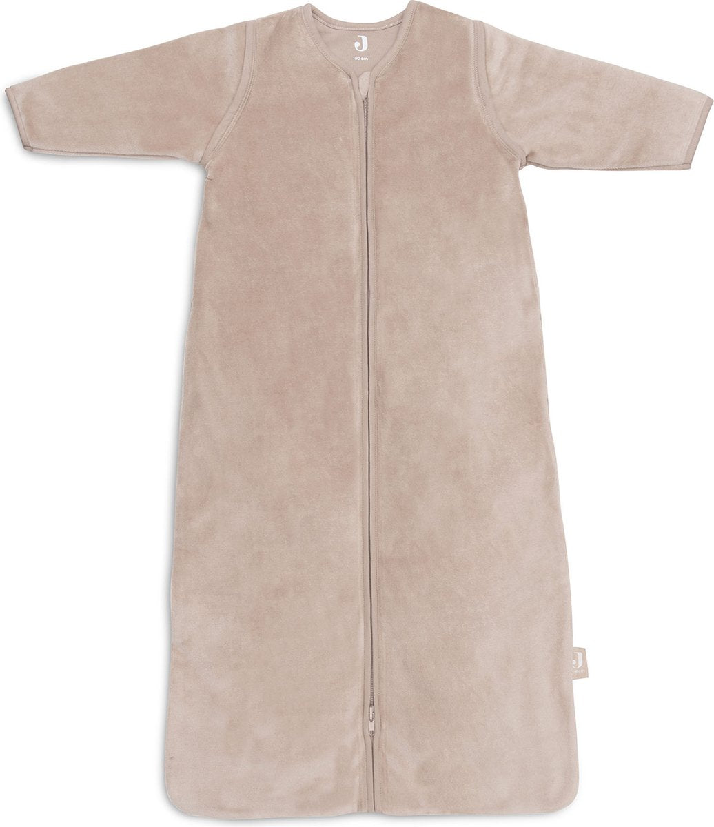 Jollein baby slaapzak winter met afritsbare mouw 110cm velvet - wild rose - winterslaapzak