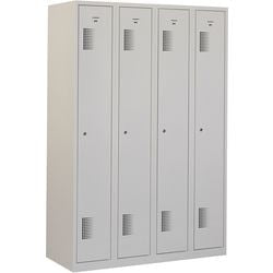 Garderobekast nh 180-4.4 grijs 1.200 x 500 x 1.800 mm