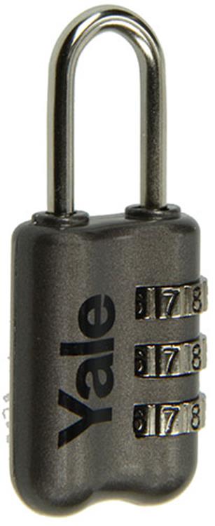 Yale 1018569 - bagage-cijferhangslot grijs yp2 23 128 1g 23mm | 5 stuks