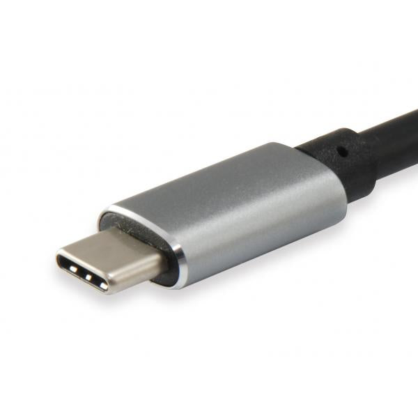 Equip 133464 usb type c to 2x hdmi female adapter, 2160p@30 hz, usb3.1 gen1, grey