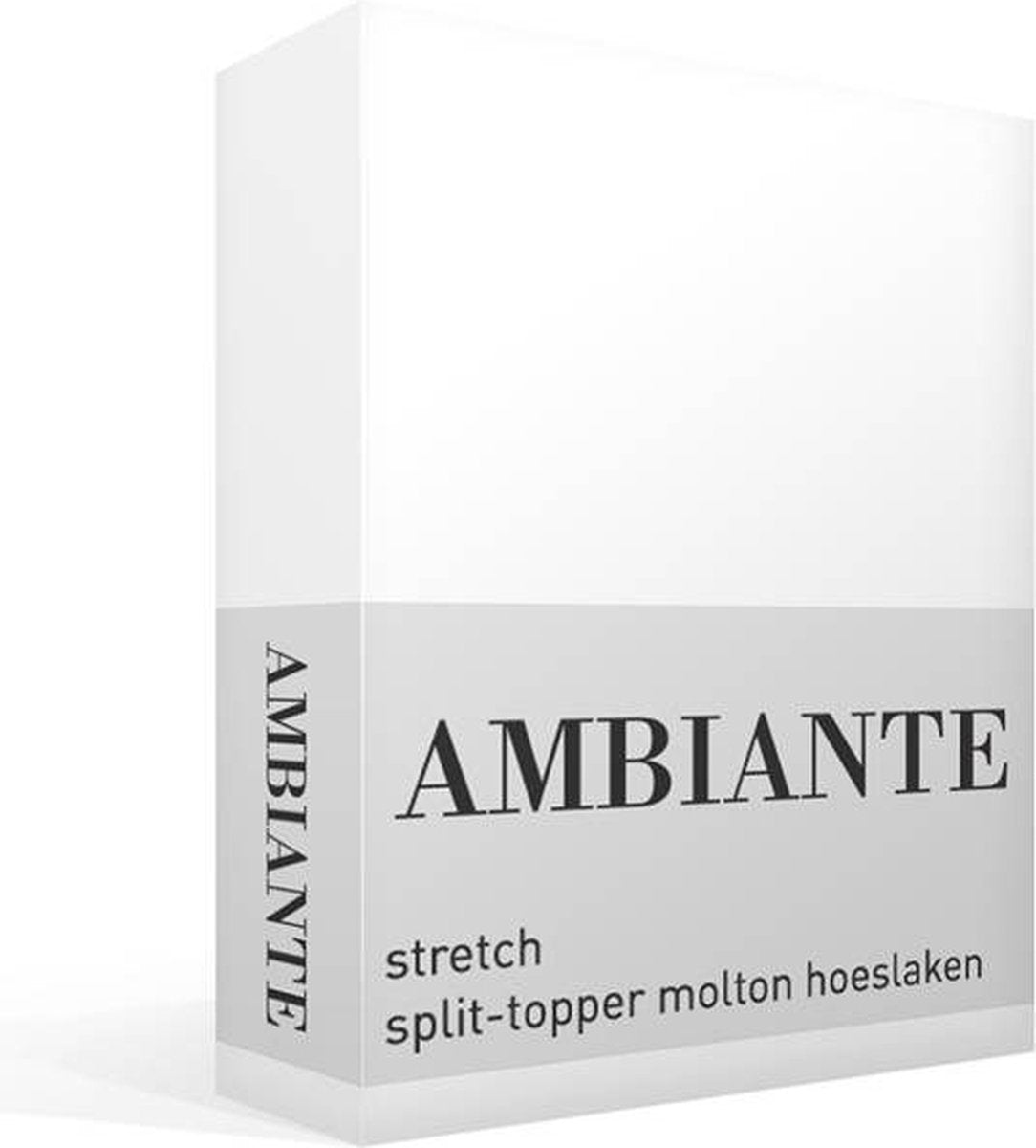 Ambiante splittopper molton 200 x 200 210 cm pocket depth: 25 cm split 85 cm