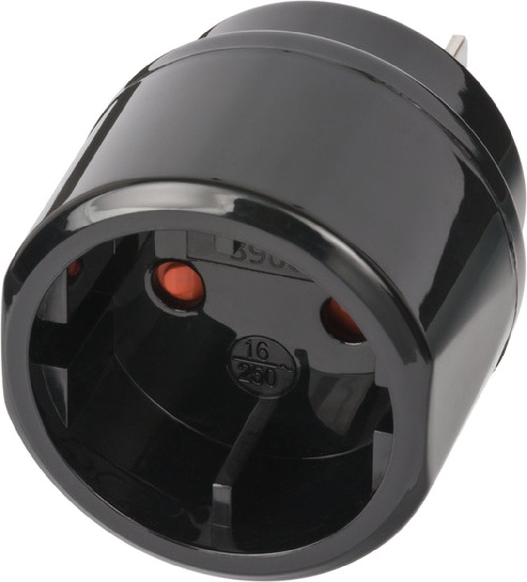 Brennenstuhl reisstekker reisadapter (reisstekkeradapter voor: usa, japan stopcontact en euro contourstekker) zwart