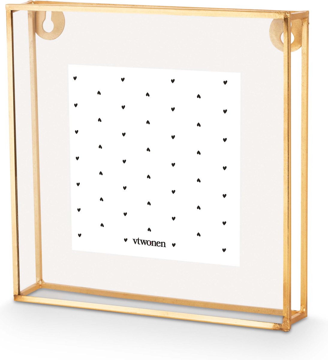 Vtwonen fotolijst - goud - metaal - 20x20x3.5cm