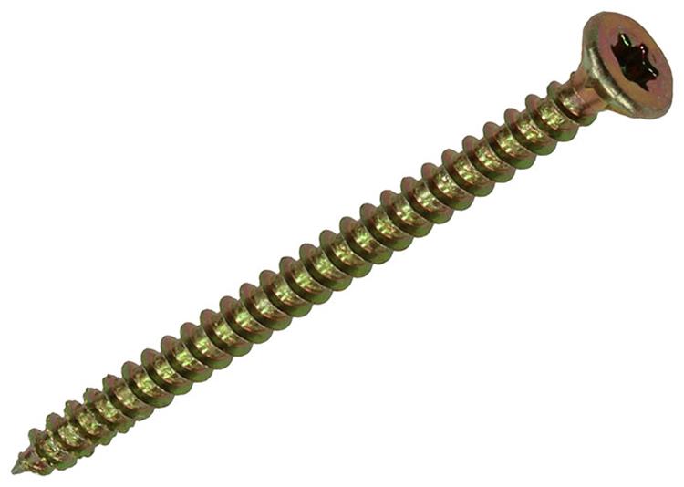 Mack 1018008 - spaanplschr.vzkop-zelfb. geelverz. 45 st 3,5 x 50 mm | 5 stuks