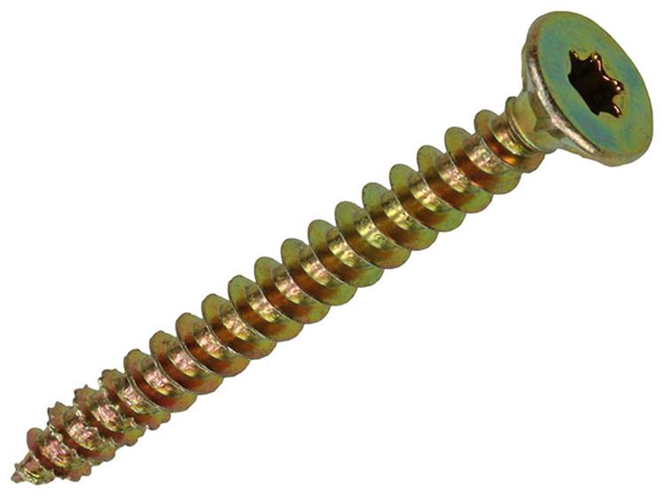 Mack 1018017 - spaanplschr.vzkop-zelfb. geelverz. 30 st 4,5 x 45 mm | 5 stuks