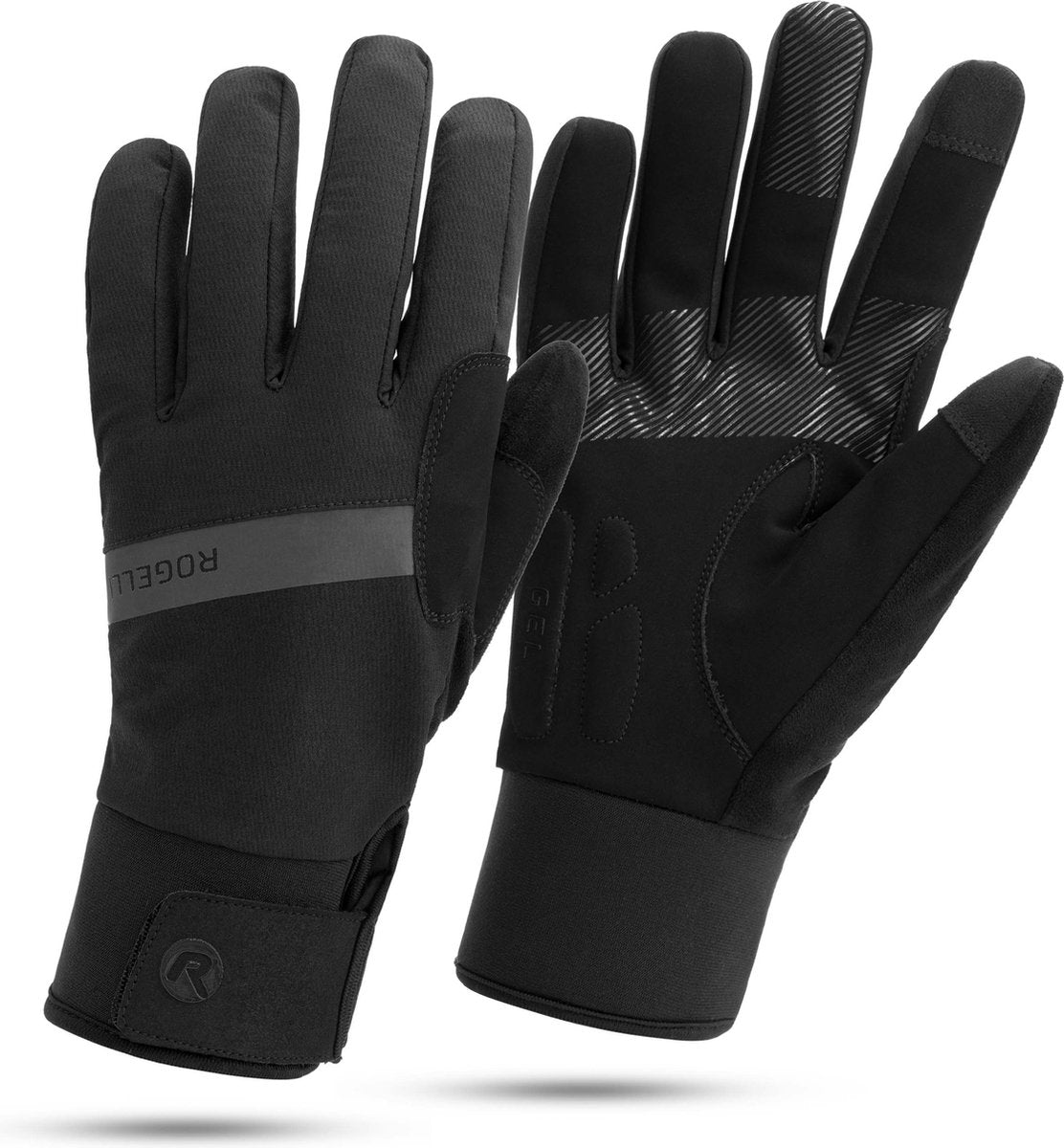 Rogelli nova deep winter fietshandschoenen winter - wind en waterdicht - heren - zwart - maat 3xl
